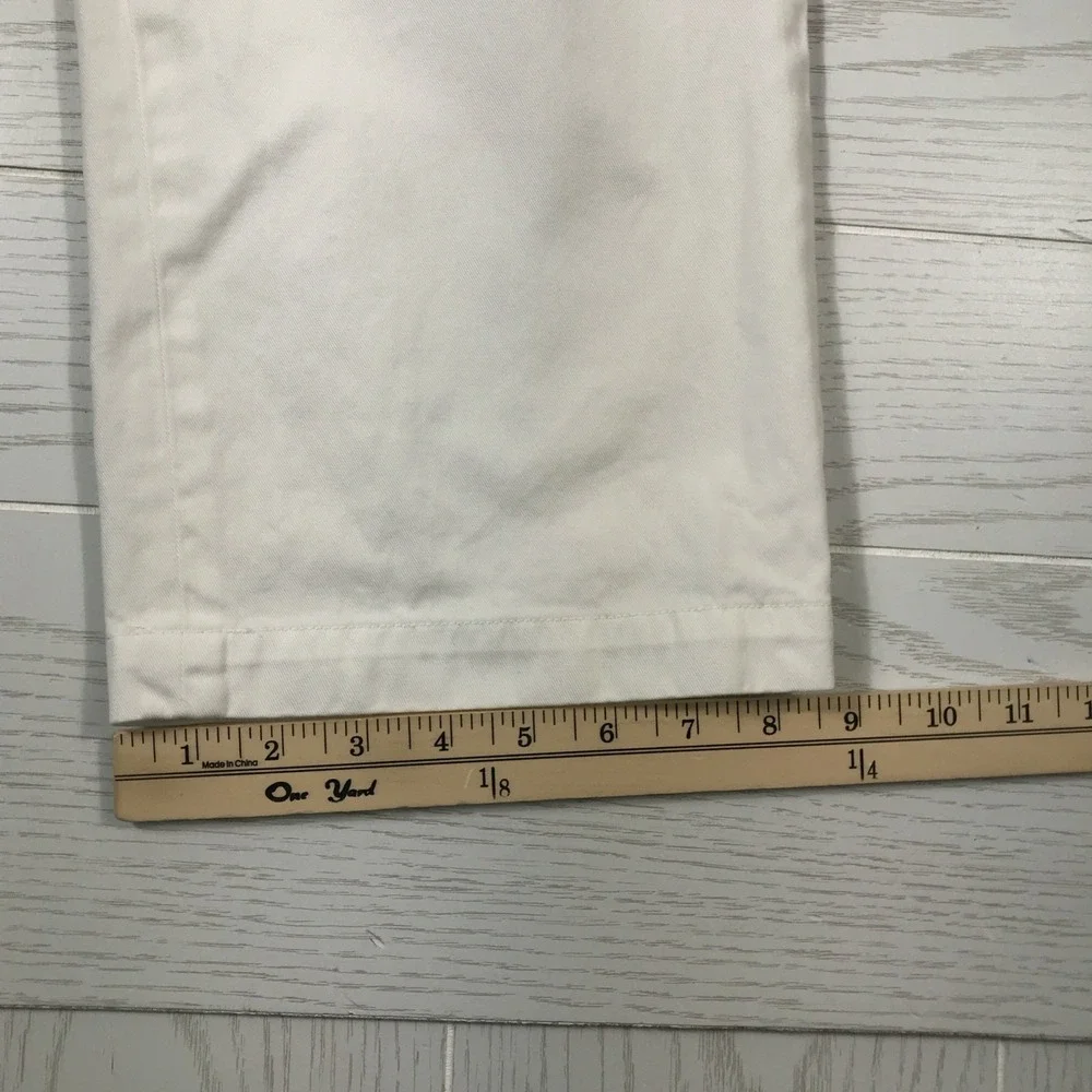 Vintage Polo Ralph Lauren Classic Fit Pants Mens 36x30 Fit White Twill Chino